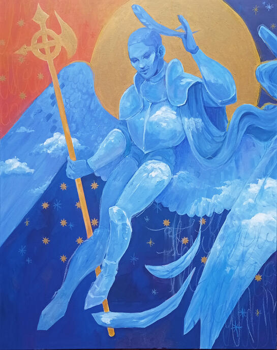 Ascender. Acrílica e Tempera sobre tela, 80x100